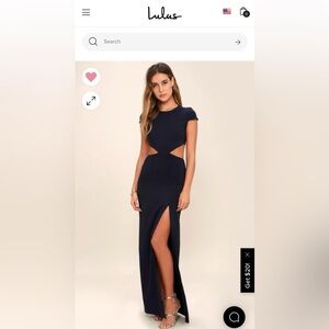 Lulu’s Black Maxi Dress